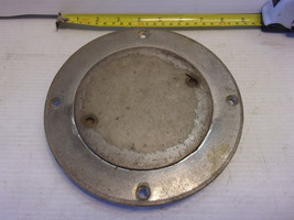 Vintage Bronze Chrome Deck Plate, Hatch Inspection Plate 7.5” OD, 5&quot; ID - $173.25