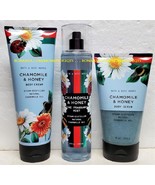 Chamomile Honey Bath Body Works Fragrance Mist Body Cream Exfoliating Scrub - $49.00