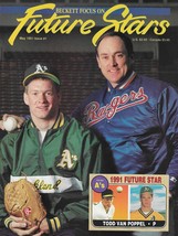 Beckett Future Stars #1 Issue May 1991  Nolan Ryan Todd Van Poppel Texas... - $13.86