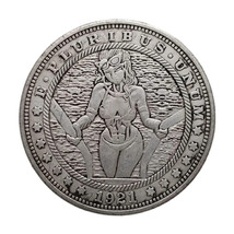 HB(241)US Hobo Nickel Morgan Dollar Silver Plated Copy Coin - £8.00 GBP