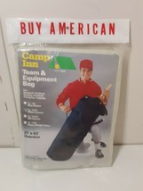 Camp Inn Team &amp; Equipment Bag 21&quot;x43&quot; Oversize White Canvas Sports Bag B... - $14.84
