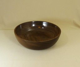 9 3/8&quot; Black Walnut Wood Bowl - £49.31 GBP