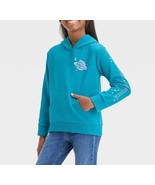 Cat &amp; Jack Girls&#39; Fleece Pullover Hoodie Cosmic Wonder, Teal Blue Size X... - $4.95