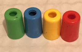 Trouble Board Game Replacement Pieces Parts 4 Multicolored Pieces - £3.97 GBP