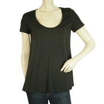 Burberry Brit Black Silk Short Sleeve A - Line T- Shirt top size XS - $123.75