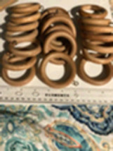 Wooden Curtain Rings With Eye Hook Set Of 21 open box - $74.99