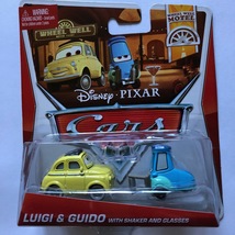 Disney Pixar Cars Luigi &amp; Guido With Shaker And Glasses - £18.39 GBP