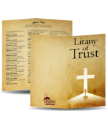 Litany of Trust - Prayer Card / 3&quot; x 6&quot; folded (c) - $64.20 MXN+