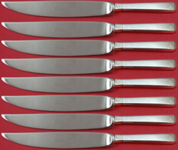 Craftsman by Towle Sterling Silver Steak Knife Set 8pc Not Serrated Custom - £450.28 GBP