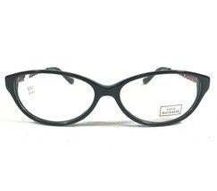 Lulu Guinness L836 BLK Eyeglasses Frames Black Purple Oval Full Rim 52-14-140 - £40.88 GBP