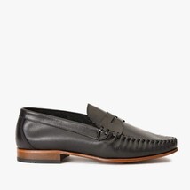 The Eregli Black Leather Penny Loafer Men Shoe image 6