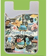 Gypsy Cowgirl Silicone Phone Wallet Card Holder Silica Gel Pocket - $9.00