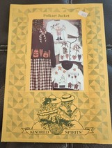 Folkart Jacket Kindred Spirits Pattern Alice Strebel/Sally Korte KSW16 - $10.44