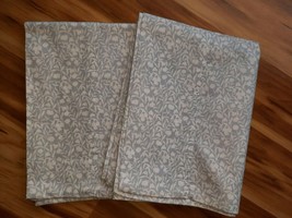 Pair Laura Ashley Standard Pillowcases Winnie Floral Grey &amp; White ~ Very Nice - £17.86 GBP