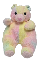 Ty Bearbaby 1999 Rainbow Tie Dye Pastel Soft Stuffed Plush Rattle Lovey 10&quot; - $29.69