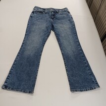 St Johns Bay Women's Blue Cotton Bootcut Leg Denim Jeans Size 10 Petite (30×28) image 13