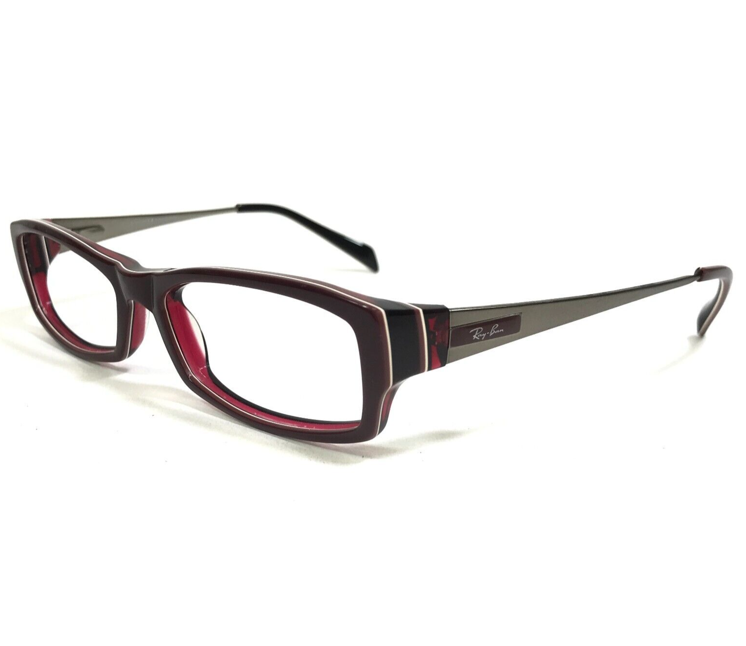 Ray-Ban Brille Rahmen RB5136 2286 Lila Rot Silber Rechteckig 53-16-130 - $49.49