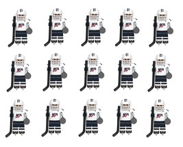 15pcs American Ice Hockey Team player Minifigures Ice Hockey Games Set - £38.15 GBP