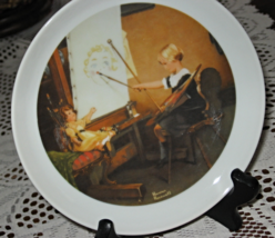 Norman Rockwell Collector Plate-&quot;Girl Painting&quot;- 6.25&quot; diam-Sterling Treasury NY - £5.59 GBP