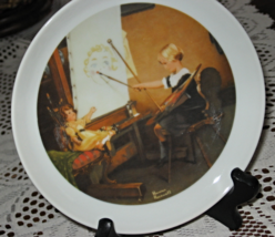 Norman Rockwell Collector Plate-&quot;Girl Painting&quot;- 6.25&quot; diam-Sterling Tre... - $7.00