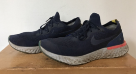 Nike Epic React Flyknit AQ0067-400 Blue Athletic Running Shoes Sneakers 12.5 47 - £23.69 GBP