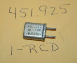 Vintage Scanner Radio Crystal - 451.925 MHz / 1-RCD / HC-25/U - $9.89
