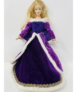 2004 Birthday Barbie Pearl Necklace Redressed Purple Velvet Dress Pretty - $23.89 CAD