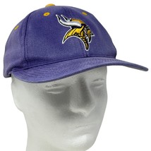 Minnesota Vikings Vintage 90s Hat NFL Purple Logo Athletic Baseball Cap - £29.37 GBP