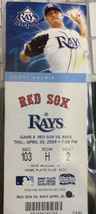 RED SOX VS RAYS APRIL 30.2009 27,2009 - £15.48 GBP