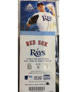 RED SOX VS RAYS APRIL 30.2009 27,2009 - £15.48 GBP