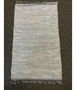 Vintage Handmade Rag Rug 24”x42”  - £17.71 GBP