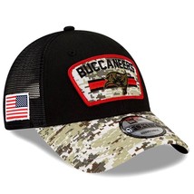 New Era Mens Tampa Bay Buccaneers Salute Service 9Forty Snapback Trucker Hat NEW - £23.18 GBP