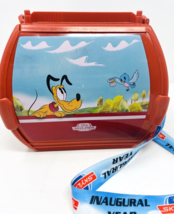 2019 Disney Parks Red Skyliner Popcorn Bucket Inaugural Year Souvenir - £37.33 GBP