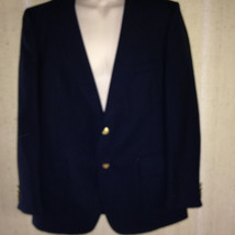 *Nino Cerruti Rue Royale Paris Blue 2 Vents Men Fitted Blazer Sport Coat 39R - £22.05 GBP