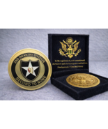 Army Second 2nd Infantry Division Challenge Coin w/ Achievement Award - $36.84