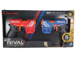 Nerf Rival Clash Pack Precision Battling 2 Blasters 8 Rounds Knockout XX-100 NIB - £44.53 GBP