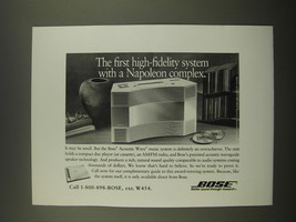 1996 Bose Acoustic Wave Music System Ad - A Napoleon Complex - £14.76 GBP