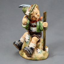 MI Hummel 315 Mountaineer TMK 6 Boy in Lederhosen Edelweiss Porcelain Figurine - £19.30 GBP