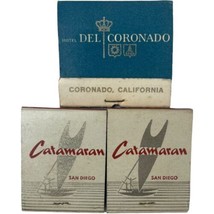 Vintage San Diego Catamaran Hotel Del Coronado Matchbook Matches Advertising 3 - £7.51 GBP