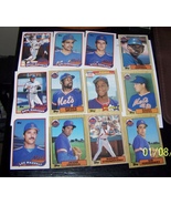 lot of {12}  mlb baseball trading cards  {topps}  new york mets - £9.53 GBP
