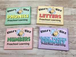 FLASH CARD BUNDLE - Busy Bee Preschool Learning - 4 Educational Flashcards set - £25.69 GBP