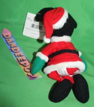 Walt Disney Store Mickey Mouse Santa Bean Bag Stuffed Animal Toy - $14.84