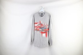 Vintage NASCAR Mens Medium Spell Out Tony Stewart Racing Long Sleeve T-Shirt - £23.33 GBP