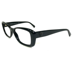 Versace Eyeglasses Frames MOD.3228 GB1 Black Rectangular Sparkly Logos 52-16-140 - £82.03 GBP