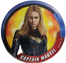 Marvel Avengers CAPTAIN MARVEL 2.75 in.  Collectible Pinback Button - NWOT - £3.94 GBP