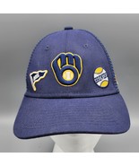 MLB Milwaukee Brewers Logo Youth Hat New Era 9Forty Trucker Mesh Snapbac... - $279.70 MXN