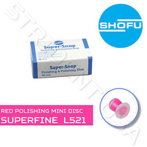 Shofu Super Snap SUPERFINE Safe Side Down MiniDisc Red (50 per box) SH -... - £19.17 GBP