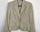 NWT Nygard Jacket Silk Woven Beige Button Blazer Suit Retail $88 Women&#39;s... - $27.67