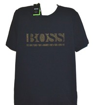 Hugo Boss Men&#39;s Pixel Black Brown Dots Cotton Slim Fit T-Shirt Sz 2XL - £52.07 GBP