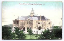 Postcard Public School Building Marlin Texas - £8.57 GBP